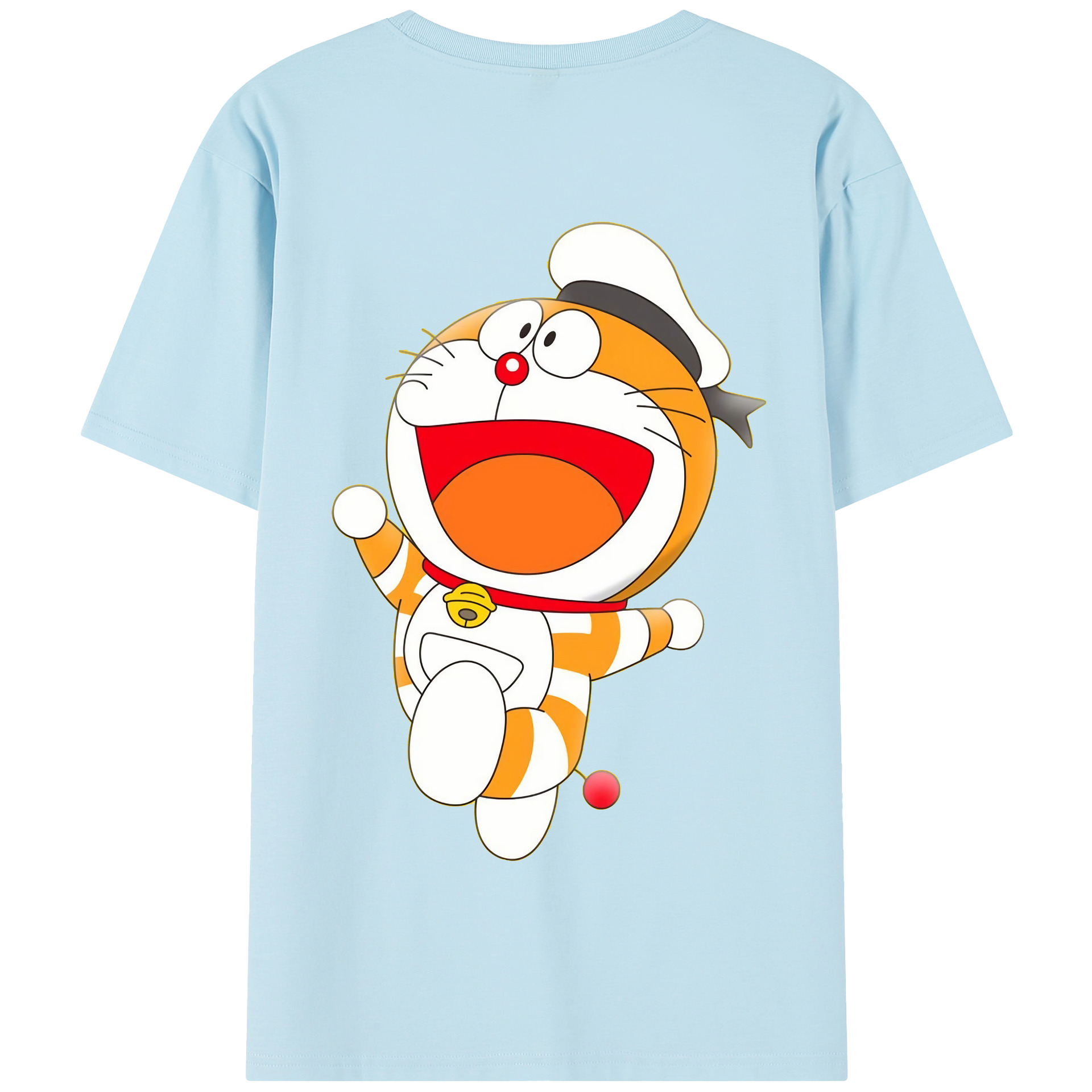 （画像用） ドラえもん Doraemon 綿100％半袖Tシャツ（背面プリント）